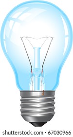 Vector illustration. Light bulb.