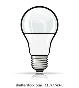 Vector illustration of light bulb design concept