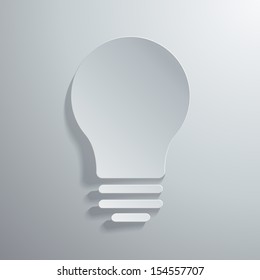 Vector illustration of light bulb icon
