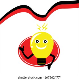 vector illustration of a light bulb icon