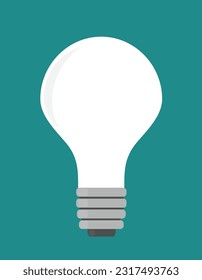 Vector illustration of the Light bulb icon. Lamp concept. Idea icon.