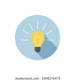 ilustración vectorial del icono de la bombilla