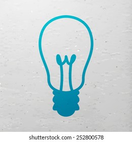 Vector Illustration of a Light Bulb Icon