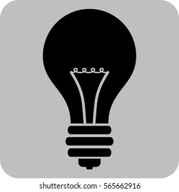 Vector Illustration with Light Bulb Icon
