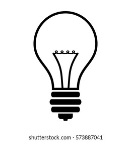 Vector Illustration of Light Bulb Icon
