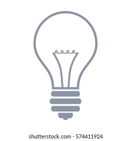 Vector Illustration of Light Bulb Icon
