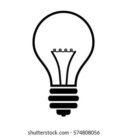 Ilustración vectorial del icono de la lámpara de luz

