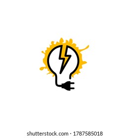Vector illustration of light bulb idea concept