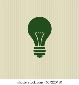 Vector Illustration of Light bulb vector symbol
