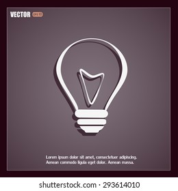 Vector illustration of light bulbs 
