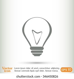 Vector illustration of light bulbs 