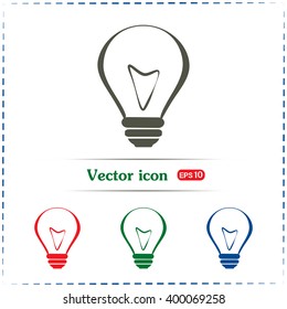 Vector illustration of light bulbs 