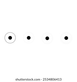 vector illustration of light to dark lighting signs