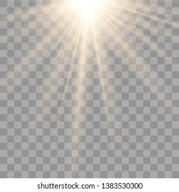 Vector illustration of light decoration effect with ray. transparent sunlight special lens flare light effect. Vector illustration eps 10.