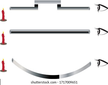 Vector Illustration of a Light Experiment, How Light Travels Infographic Diagram