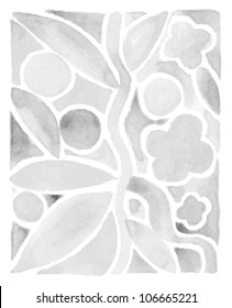 A vector illustration of light floral background.