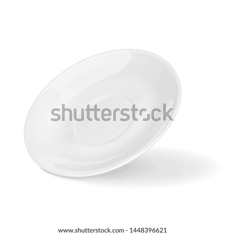 Vector illustration light round saucer