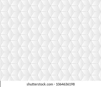 Vector Illustration of a light seamless geometric background with Rhomboid elements