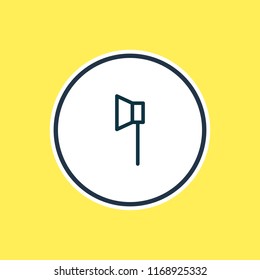 Vector illustration of light source icon line. Beautiful media element also can be used as spotlight icon element.