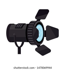 Vector illustration of light and spotlight sign. Collection of light and transparent vector icon for stock.