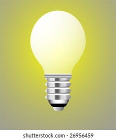 vector illustration of a lightbulb