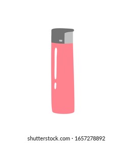 Vektorillustration eines Feuerzeugs. Gerät zum Rauchen von Marihuana.