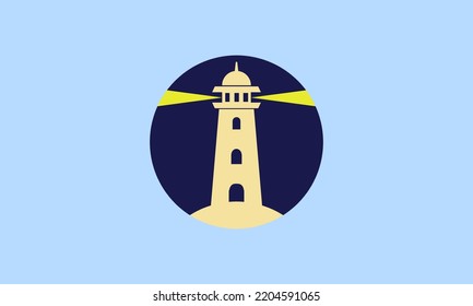 vector illustration of lighthouse. Can be used for anything related to oceanic, sea, sailor