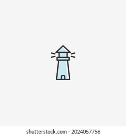 Vector illustration of lighthouse icon