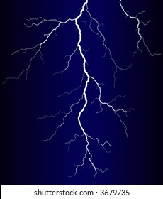 Vector illustration of a lightning bolt