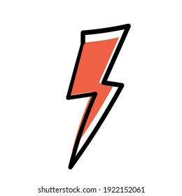 ilustración vectorial con tornillos relámpago.elemento de tracción manual para impresión, tarjeta. Icono, símbolo, logotipo