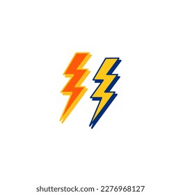 ilustración vectorial del concepto de relámpago