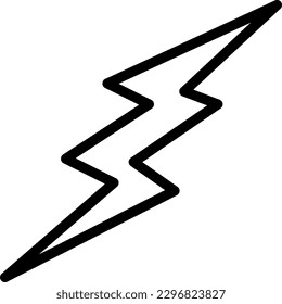 Vector illustration of lightning icon and sign. Electric lightning. Electricity and electric shock, storm and voltage symbol. 