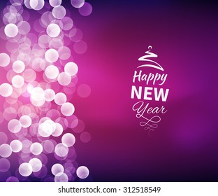 Vector illustration lights. Festive background. Christmas and New Year. EPS 10