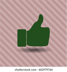 Icono de la ilustración vectorial Like
