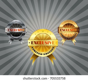 Vector illustration of Limited edition label