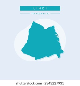 Vector illustration vector of Lindi map Tanzania