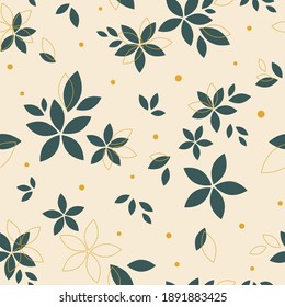 
Vector illustration of line art drawing with abstract shape. Flowing lines, tropical flowers and leaves. Abstract versatile art pattern. For furniture, textiles, invitation, notebook, flyer, cover 
