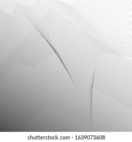 Vector Illustration Line Art Modern Background Design