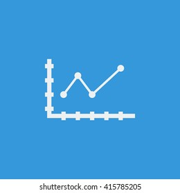Vector illustration of line chart icon. Premium quality web icon
