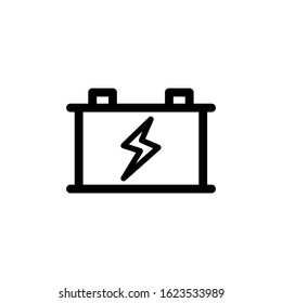 Vector, Illustration, Line design template, battery icon