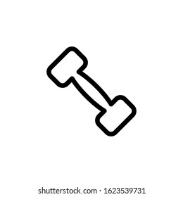 Vector, Illustration, Line design template, dumbbell icon