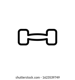Vector, Illustration, Line design template, dumbbell icon