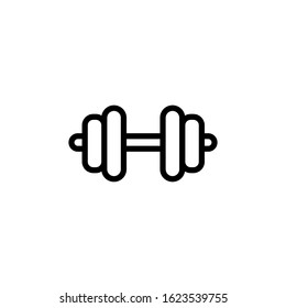 Vector, Illustration, Line design template, dumbbell icon