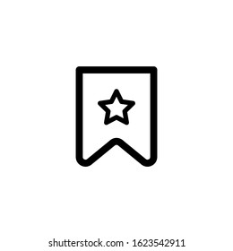 Vector, Illustration, Line design template, bookmark icon