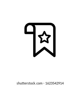 Vector, Illustration, Line design template, bookmark icon