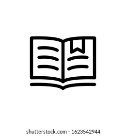 Vector, Illustration, Line design template, bookmark icon