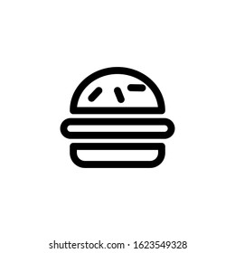 Vector, Illustration, Line design template, burger icon
