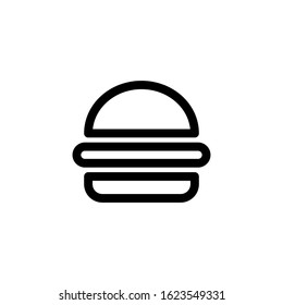 Vector, Illustration, Line design template, burger icon