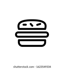 Vector, Illustration, Line design template, burger icon