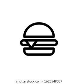 Vector, Illustration, Line design template, burger icon